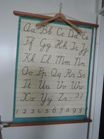 Originele vintage schoolplaat / letterkaart, Antiek en Kunst, Antiek | Schoolplaten, Ophalen of Verzenden, Overige thema's