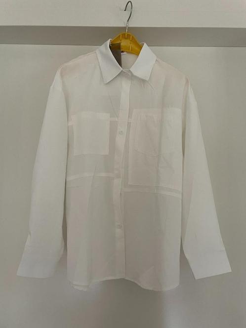 Van der Zand: NIEUWE oversized bloes maat M, Kleding | Dames, Blouses en Tunieken, Nieuw, Maat 36 (S), Wit, Verzenden