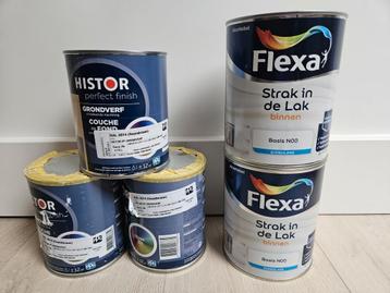 2L Flexa Strak In De Lak + grondverf - Ral 8014 - Nieuw beschikbaar voor biedingen