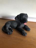 Castagna honden beeld gemerkt liggend zwart hondje 1988, Ophalen, Zo goed als nieuw, Hond of Kat, Beeldje of Figuurtje