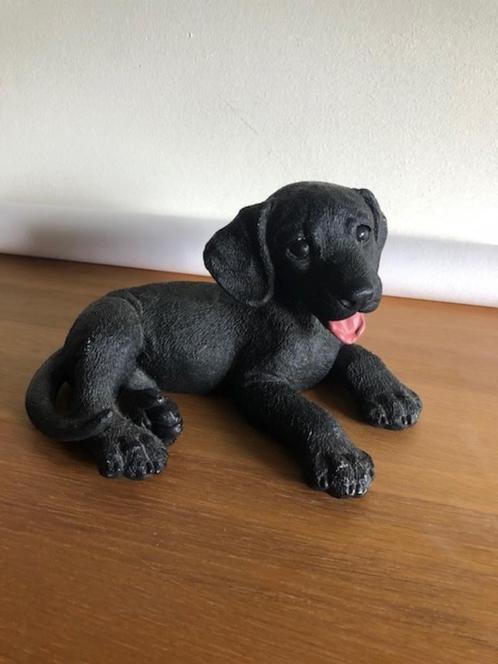 Castagna honden beeld gemerkt liggend zwart hondje 1988, Verzamelen, Dierenverzamelingen, Zo goed als nieuw, Beeldje of Figuurtje
