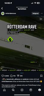 Rotterdam Rave Kick Off, Tickets en Kaartjes, Evenementen en Festivals, Drie personen of meer