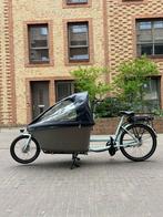 Tweedehands elektrische Dolly Family bakfiets - licht blauw, Overige merken, Gebruikt, 3 kinderen, Ophalen of Verzenden