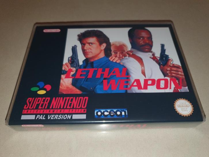 Lethal Weapon SNES Game Case, Spelcomputers en Games, Games | Nintendo Super NES, Zo goed als nieuw, Verzenden