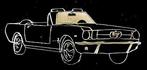 Ford Mustang pin- zwart epoxy, Verzenden, Nieuw, Transport, Speldje of Pin