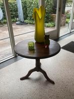 Oude wijntafel, Huis en Inrichting, Ophalen, Minder dan 55 cm, Rond, Zo goed als nieuw