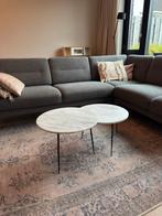 Salontafel Marmeren set van 2, Huis en Inrichting, Tafels | Salontafels, Ophalen, Overige materialen, Gebruikt, Rond