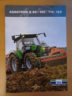 Folder Deutz Fahr Agrotron K 90, 100, 110 en 120, Ophalen of Verzenden, Gelezen, Tractor en Landbouw
