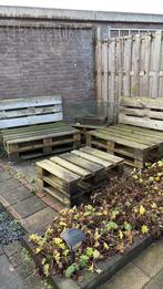 Pallet set, Tuin en Terras, Tuinbanken, Ophalen, Zo goed als nieuw, Hout