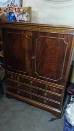 TV-meubel notenhout, meubilair in Engelse stijl, Ophalen, Gebruikt, Vintage, 50 tot 100 cm