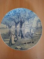 Delfts blauw Boch antiek wandbord 29cm + ophangsysteem, Antiek en Kunst, Antiek | Wandborden en Tegels, Ophalen of Verzenden