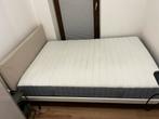 IKEA Kleppstad bed + Valevåg matras (140x200), Wit, Zo goed als nieuw, Twijfelaar, 200 cm