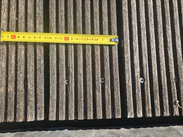 Gezocht: bangkirai vlonderplanken 25 x 140 mm. 405 cm beschikbaar voor biedingen