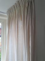 Gebroken witte linnen gordijnen, Ophalen, Gebruikt, 100 tot 150 cm, 200 cm of meer