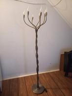 mooie gevlochten metalen vloerlamp(beschrijving  goed lezen), Ophalen, Kandelaarstijl, Gebruikt, Metaal