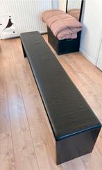 Zeus irony design bank leer staal, Huis en Inrichting, Banken | Bankstellen, Gebruikt, Minder dan 75 cm, Leer, Ophalen of Verzenden