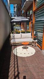 Tuinbank bamboe 160 x 77 cm, Ophalen, Gebruikt, Hout