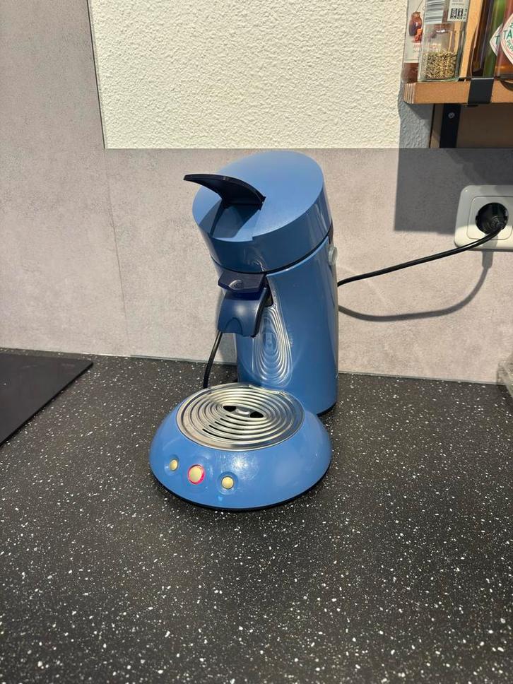 Blauwe Senseo Koffiepadmachine, Witgoed en Apparatuur, Koffiezetapparaten, Gebruikt, Koffiepads en cups, Koffiemachine, 2 tot 4 kopjes