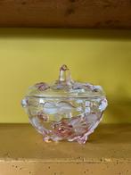 Roze Walther glas bonbonnerie - schaaltje met deksel, Ophalen of Verzenden