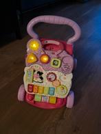 Loopwagen Vtech roze compleet met telefoon, Ophalen, Zo goed als nieuw, 6 maanden tot 2 jaar
