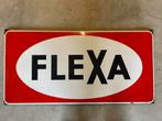 Flexa emaille reclamebord., Ophalen of Verzenden, Gebruikt, Reclamebord