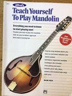 Alfred’s teach yourself to play mandolin, mandoline, Gebruikt, Les of Cursus, Ophalen of Verzenden, Banjo of Mandoline