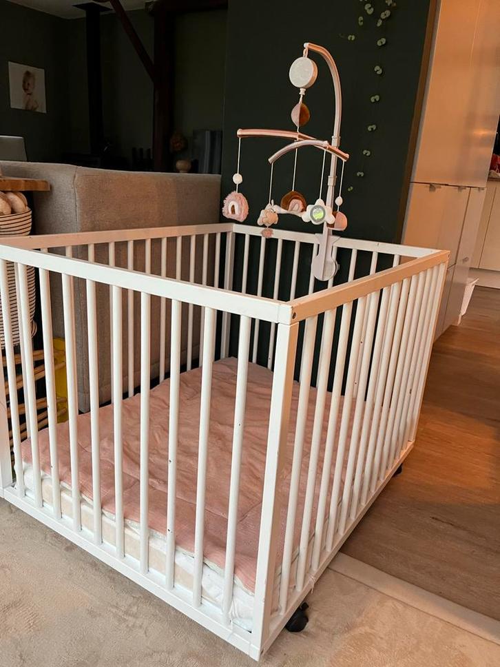 Box met boxmatras en boxkleed, Kinderen en Baby's, Boxen, Gebruikt, Boxkleed, Ophalen