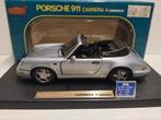 Porsche 911 Carrera 4 cabriolet silver Anson metal 1:18 KRD, Ophalen of Verzenden, Zo goed als nieuw, Auto, Overige merken