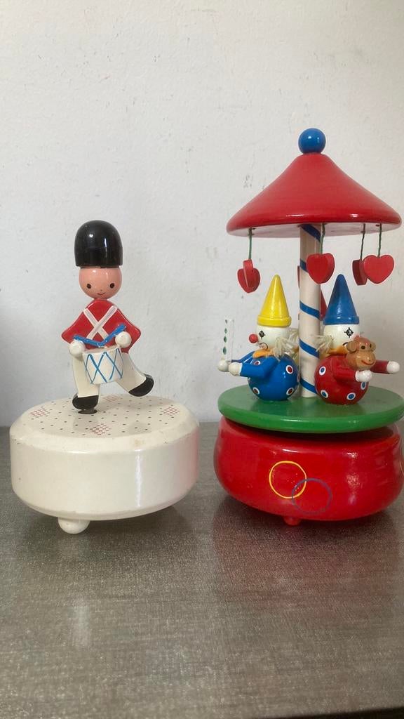 2 houten Speeldozen, Ophalen of Verzenden, Zo goed als nieuw, Overige typen