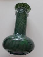 Groene gevlamde glazen vaas., Antiek en Kunst, Ophalen of Verzenden