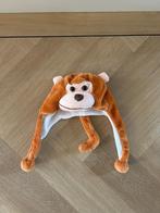 Z.g.a.n. Warme, grappige aap muts / oorwarmers / pluche, 110 t/m 116, Jongen of Meisje, Ophalen of Verzenden, Zo goed als nieuw