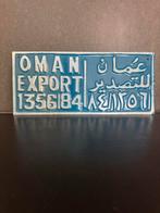 Oman Export Kentekenplaat, Auto diversen, Ophalen, Gebruikt