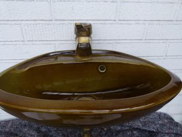 vintage wastafel fonteintje 70er jaren beschikbaar voor biedingen