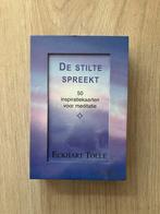 De stilte spreekt - Eckhart Tolle - 50 inspiratiekaarten, Boeken, Esoterie en Spiritualiteit, Ophalen of Verzenden, Gelezen, Tarot of Kaarten leggen