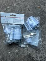 3 x - Thermostatische radiator- en voetventielset recht 1/2, 30 tot 80 cm, Radiator, Minder dan 60 cm, Ophalen of Verzenden