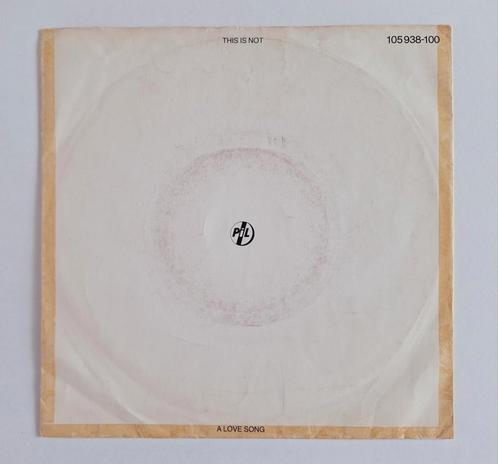 Vinyl 7" single PIL - This Is Not A Love Song, Cd's en Dvd's, Vinyl Singles, Gebruikt, Pop, 7 inch, Ophalen of Verzenden