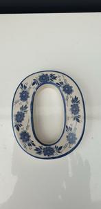 Mooi delftsblauw huisnummer nummer 0, Ophalen of Verzenden