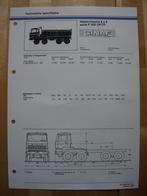 GINAF F350 DKTD Technische Specificatie Folder 1982 – 8x8, Ophalen, Zo goed als nieuw, Overige merken, GINAF