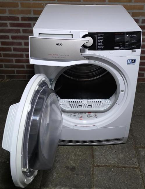 AEG 8000 warmtepompdroger A++, Witgoed en Apparatuur, Wasdrogers, Zo goed als nieuw, Condens, 8 tot 10 kg, 85 tot 90 cm, Energieklasse A of zuiniger