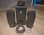 Logitech S-220 | 2.1, Computers en Software, Pc speakers, Ophalen of Verzenden, Gebruikt, Audiokanaal 2.1