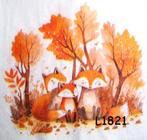 Servetten decoupage/bullet journal – vosjes L1821, Verzenden, Nieuw, Materiaal