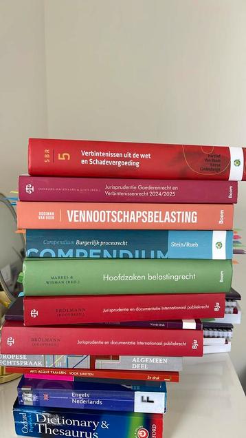 Rechtsgeleerdheid boeken die ik verkoop beschikbaar voor biedingen