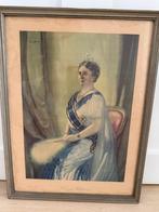 staatsieportret Koningin Wilhelmina, Verzamelen, Koninklijk Huis en Royalty, Ophalen, Gebruikt, Nederland, Kaart, Foto of Prent