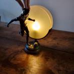 Zeldzame Art Deco lamp met voetballer, Antiek en Kunst, Ophalen of Verzenden