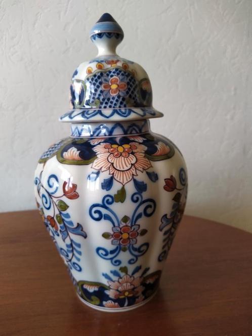 Makkum Tichelaar Delft Polychrome Large Ginger Jar Vase ., Antiek en Kunst, Antiek | Vazen, Ophalen of Verzenden