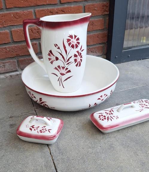 4 delige Lampet set, Antiek en Kunst, Antiek | Keramiek en Aardewerk, Ophalen