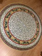 Rond Frans tafelkleed. Doorsnede 135 cm., Ophalen of Verzenden, Gebruikt, Rond