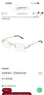 Cartier phanter bril ( montuur ) ORIGINEEL, Sieraden, Tassen en Uiterlijk, Zonnebrillen en Brillen | Heren, Ophalen of Verzenden
