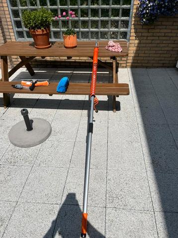 Uitschuifbare telescopische steel 6m met accessoires beschikbaar voor biedingen