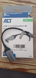 adapter USB-c naar Displayport, Computers en Software, Pc- en Netwerkkabels, Ophalen of Verzenden, Nieuw